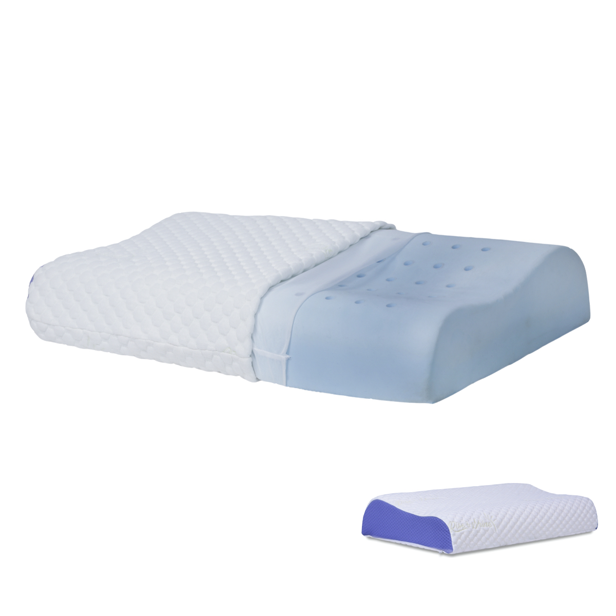 Contour GEL Memory Foam Aero Pillow Small (11.5×19.5×3.7:2.7 ...